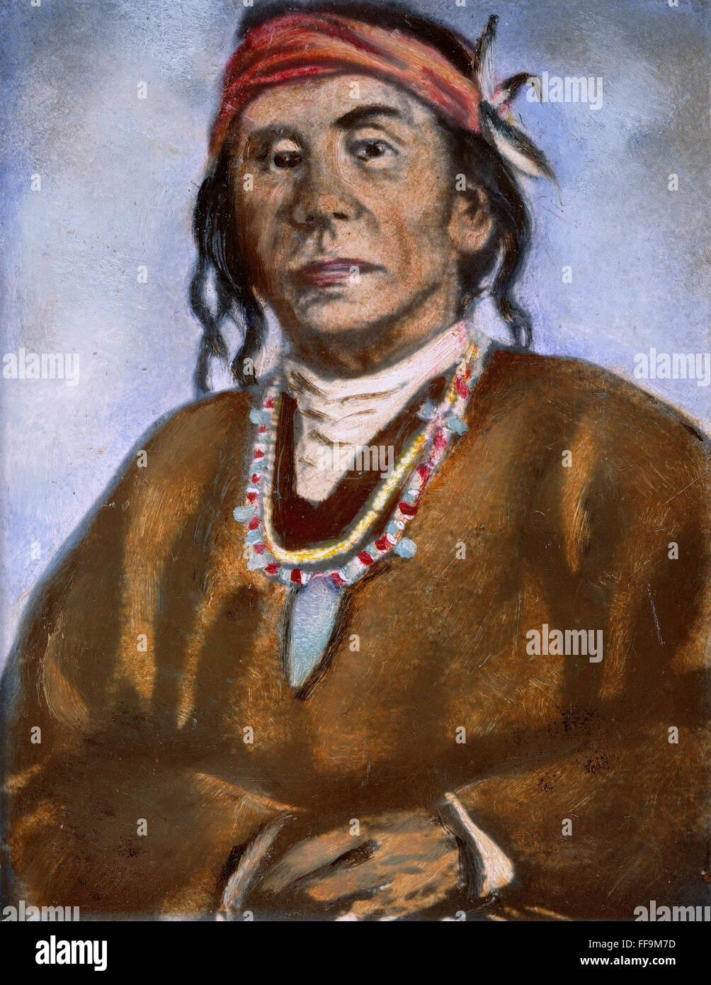 APACHE CHIEF: COCHISE. /nThe Apache chief Cochise (1812?-1874). Oil