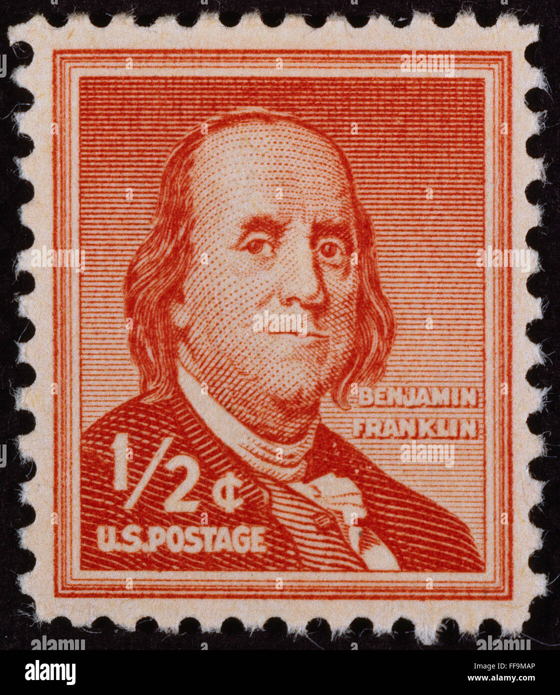 U.S. STAMP FRANKLIN. /nAmerican printer, publisher, scientist