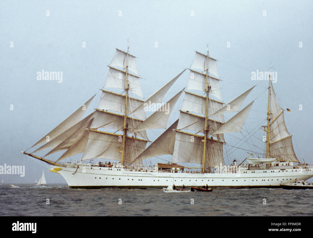 GORCH FOCK. /nA tall ship of the German Navy, 20th century. Stock Photo