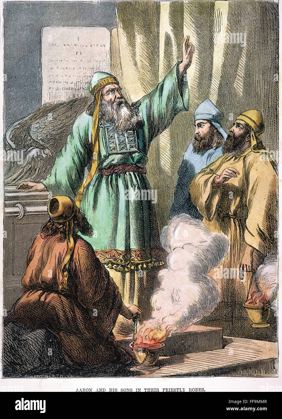 AARON AND SONS/nNadab, Abihu, and Eleazar in their priestly robes