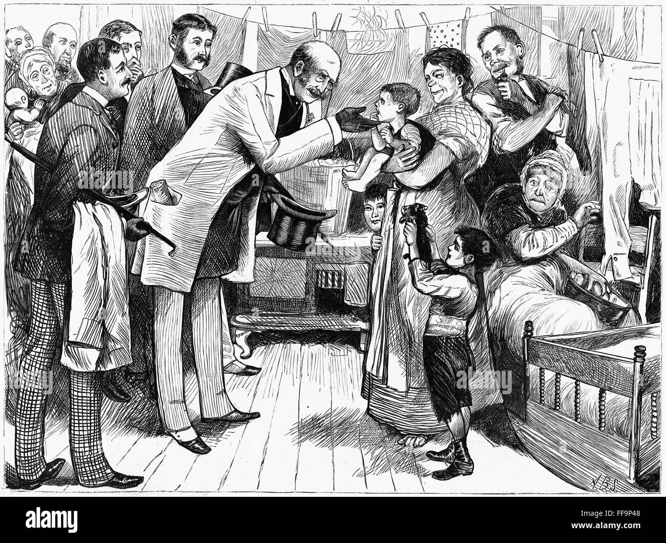 NEW YORK CANVASSING, 1881. /nA New York City politician running for