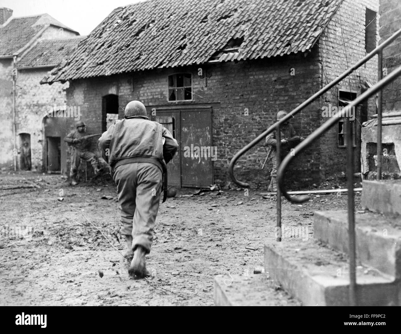 WORLD WAR II SOLDIERS. /nAmerican soldiers of Company F, 83rd Infantry