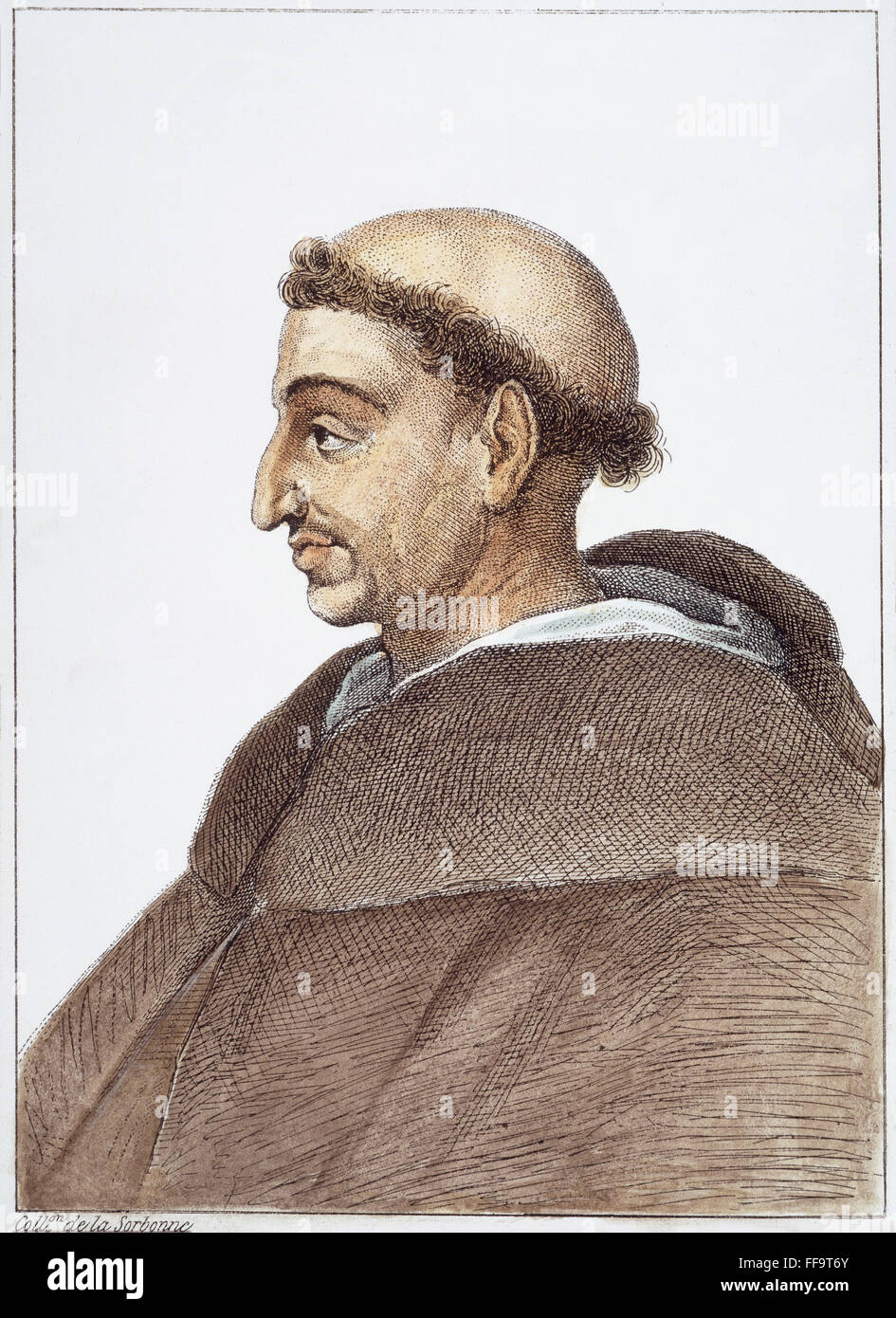 GIROLAMO SAVONAROLA /n(1452-1498). Italian reformer. Etching and engraving, French, 1838. Stock Photo