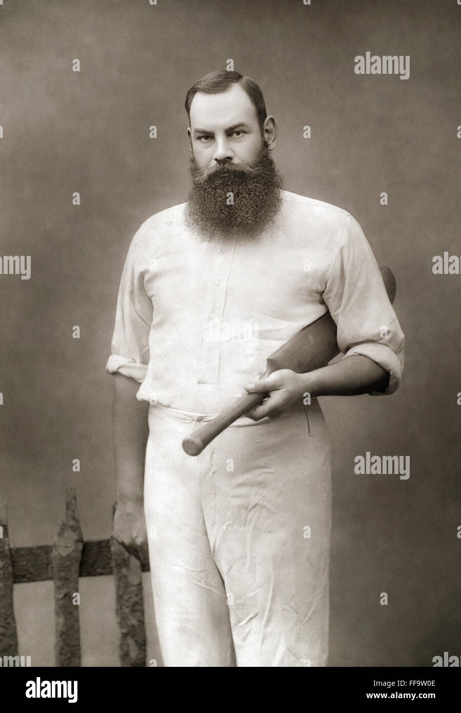 WILLIAM GILBERT GRACE /n(1848-1915). English cricketer. Photographed in 1888. Stock Photo