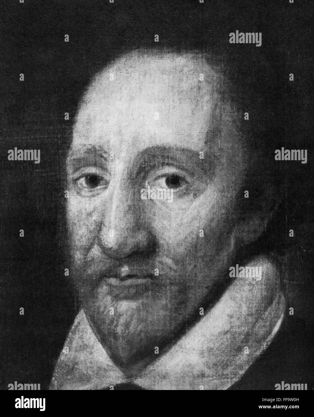 RICHARD BURBAGE (c1567-1619). /nEnglish actor. Self-portrait Stock ...