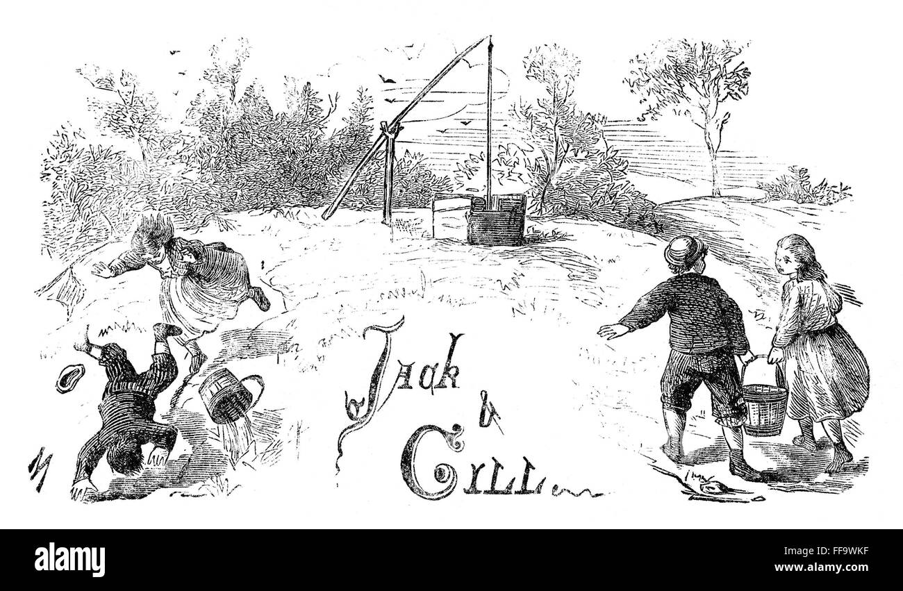 JACK & JILL, 1873. /n'Jack and Jill.' Illustration from an American