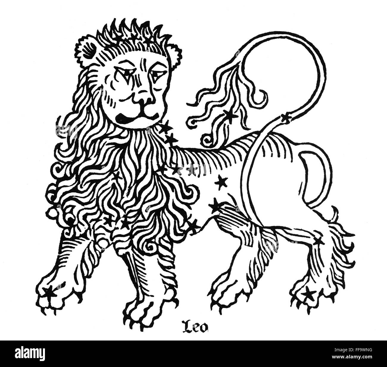 нарисовать зодиака лев