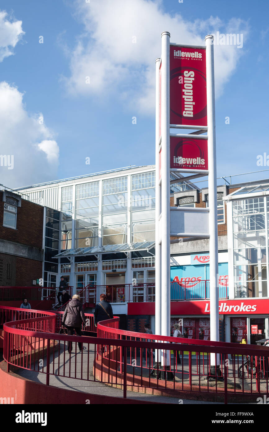 Idlewells Shopping Centre,SuttonInAshfield,Nottinghamshire,UK Stock