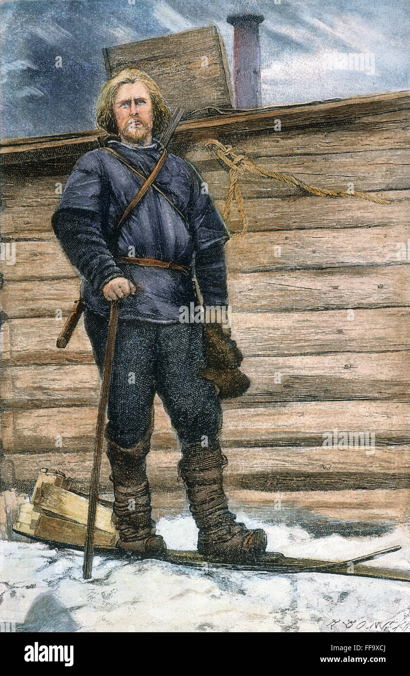 Nansen FRIDTJOF NANSEN (1861-1930). /nNorwegian explorer. On his return in ...