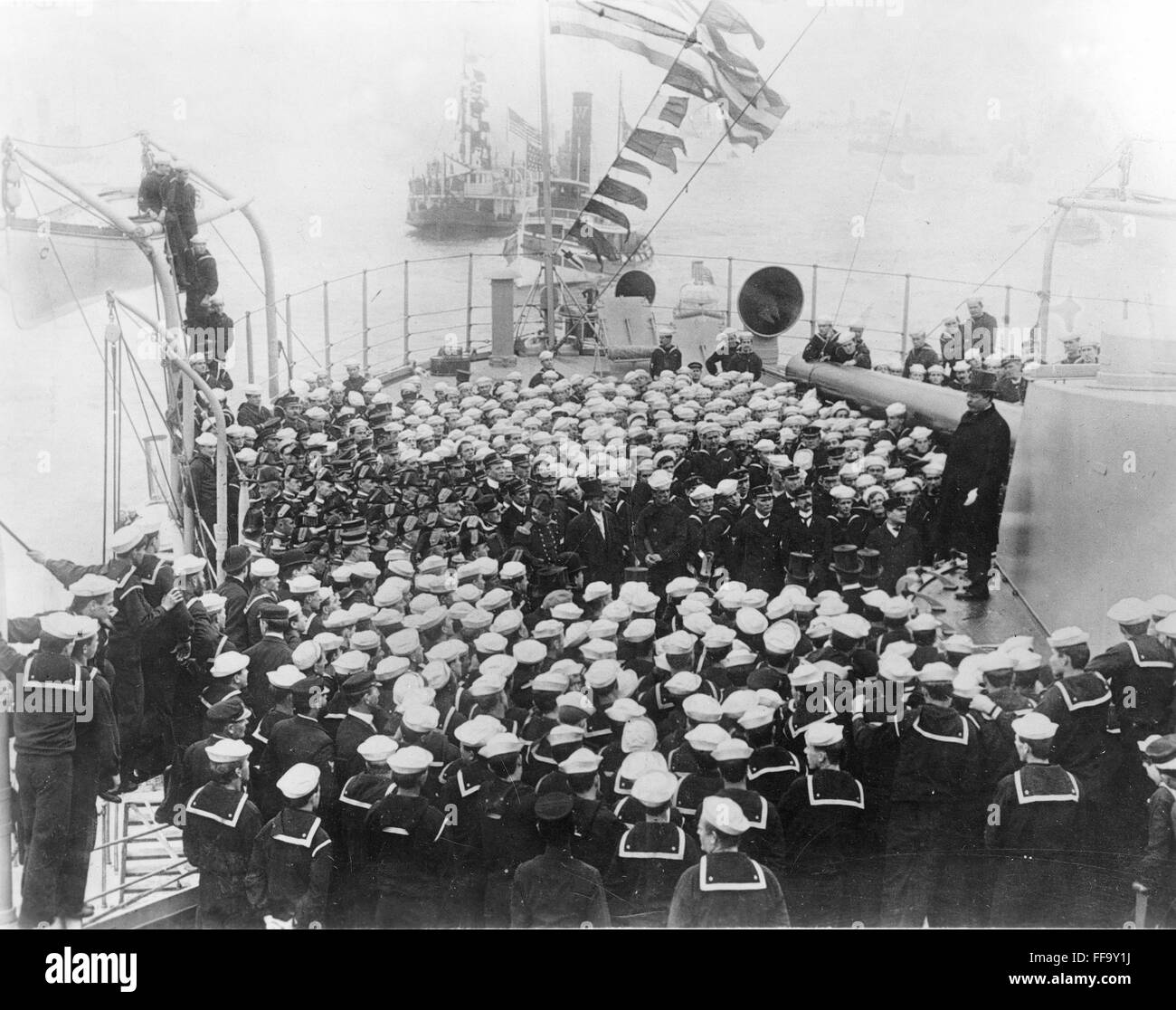 THEODORE ROOSEVELT /nwelcoming the return of "The Great White Fleet" at ...