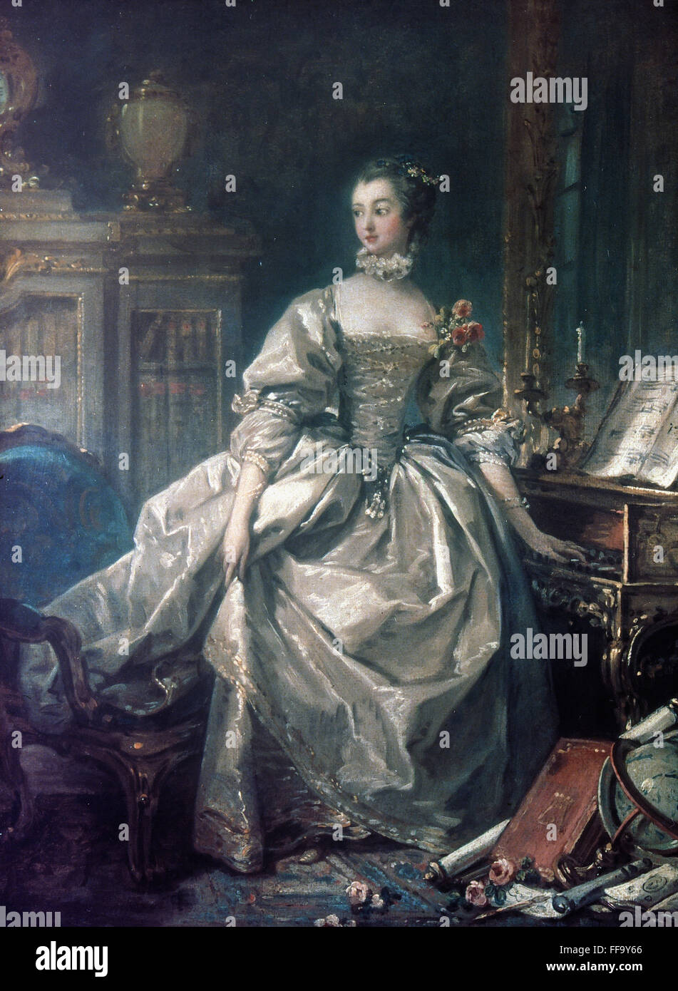 MADAME de POMPADOUR /n(17211764). NΘe Poisson