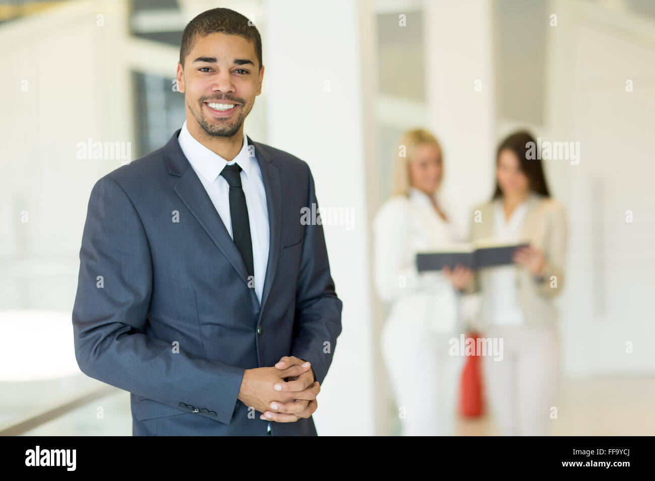 Young multiracial people working in the office Stock Photo