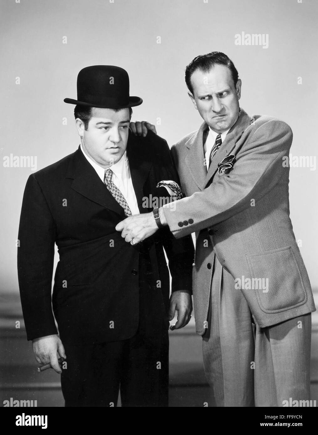 ABBOTT AND COSTELLO, 1940. /nBud Abbott (right) and Lou Costello, 1940