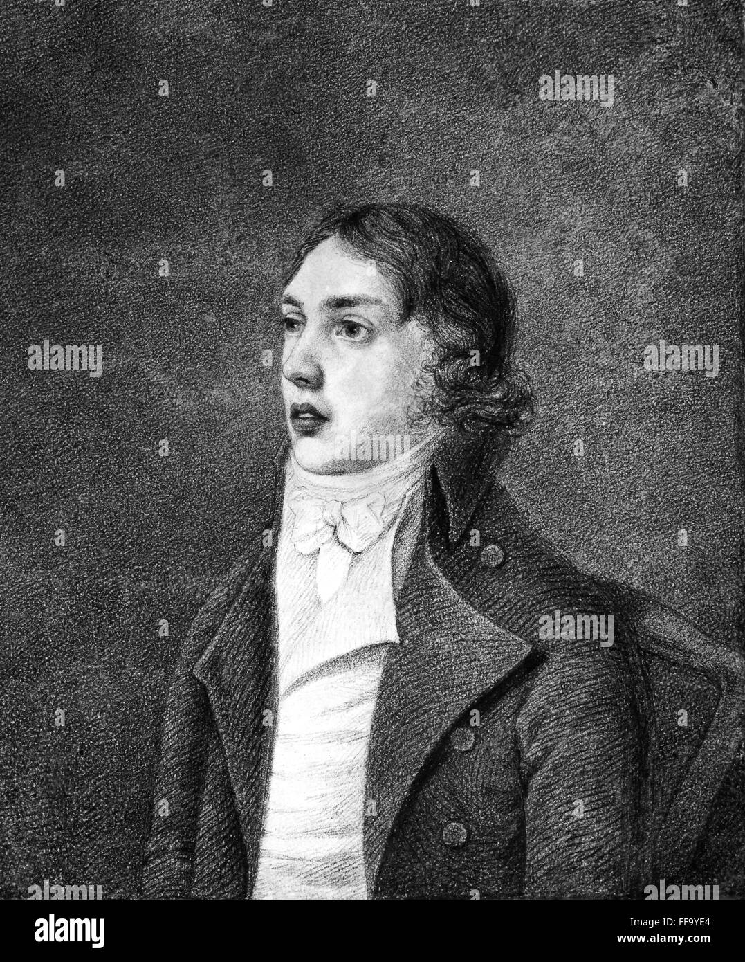 SAMUEL TAYLOR COLERIDGE /n(17721834). English poet. Pencil and wash