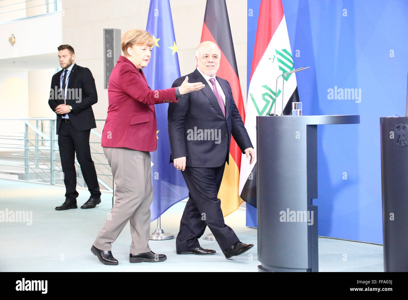 Berlin, Germany, 11th November, 2016: Prime Minister of Iraq Haider al ...