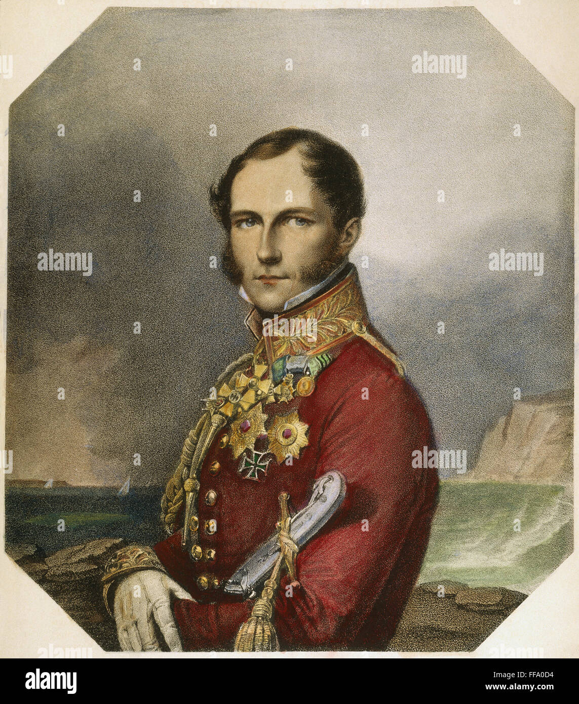 LEOPOLD I OF BELGIUM /n(1790-1865): lithograph, 19th century. Stock Photo
