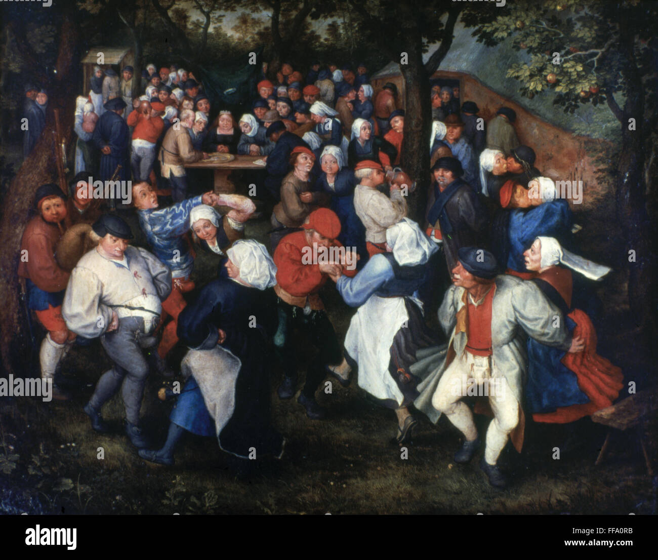 BRUEGEL: WEDDING DANCE. /n'The Wedding Dance.' Oil on panel by Pieter ...