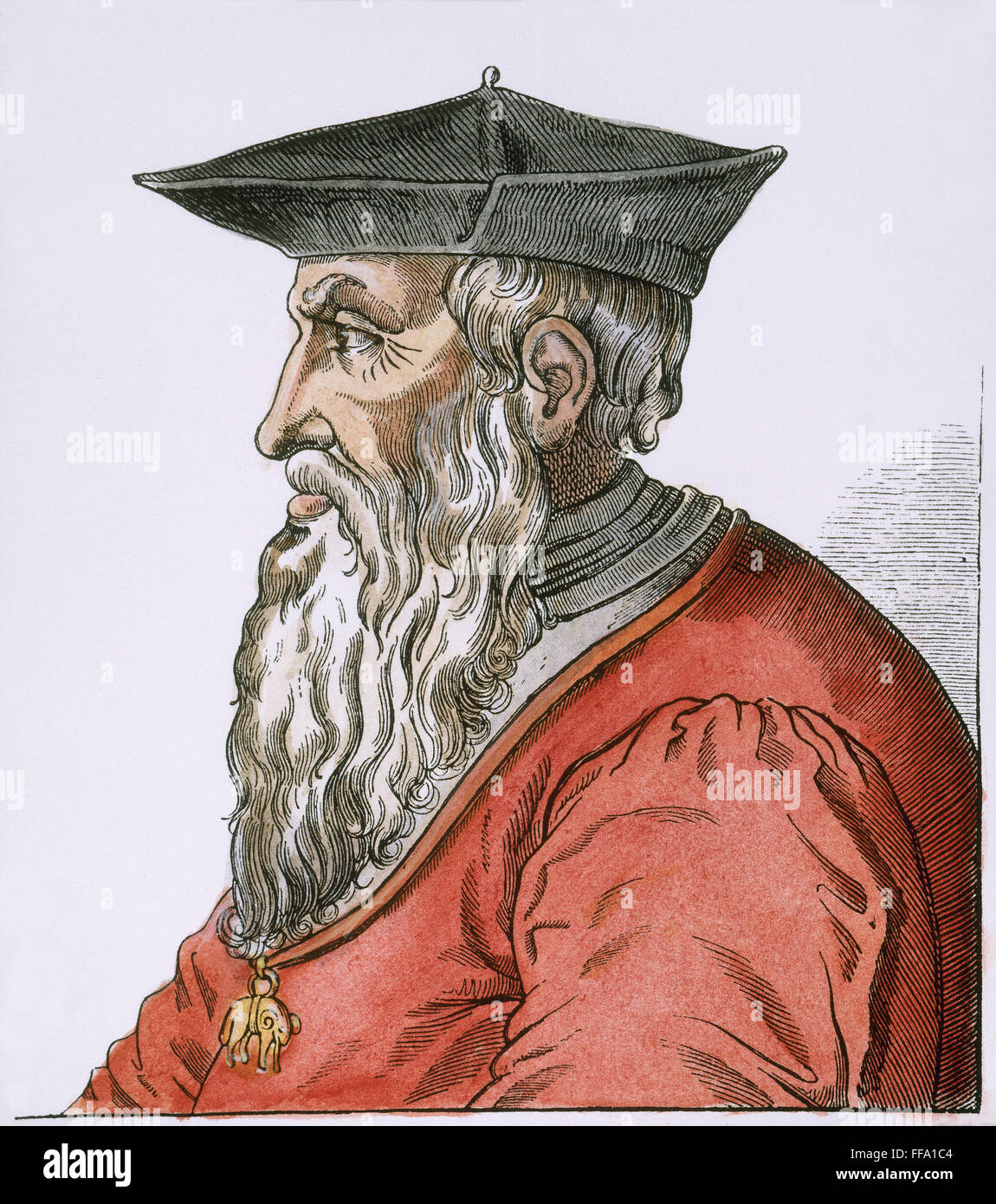ANDREA DORIA (1466-1560). /nGenoese admiral and statesman. Line engraving after a contemporary portrait. Stock Photo