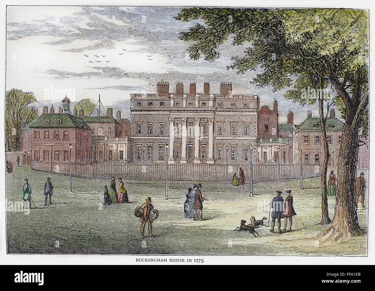 LONDON BUCKINGHAM HOUSE. /nBuckingham House, London, England, as it