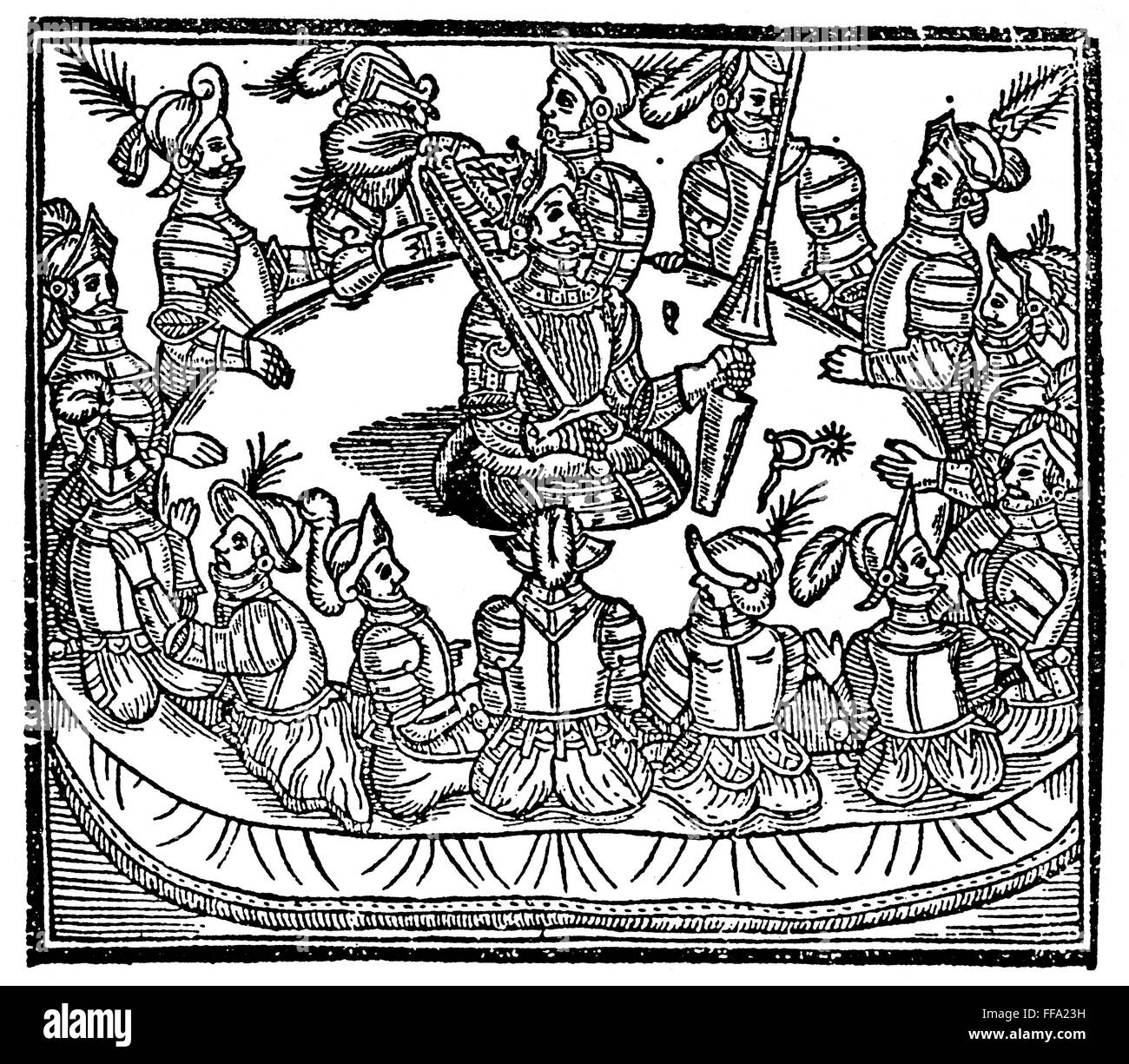 King Arthur Knights Nking Arthur And The Knights Of The Round Stock Photo Alamy