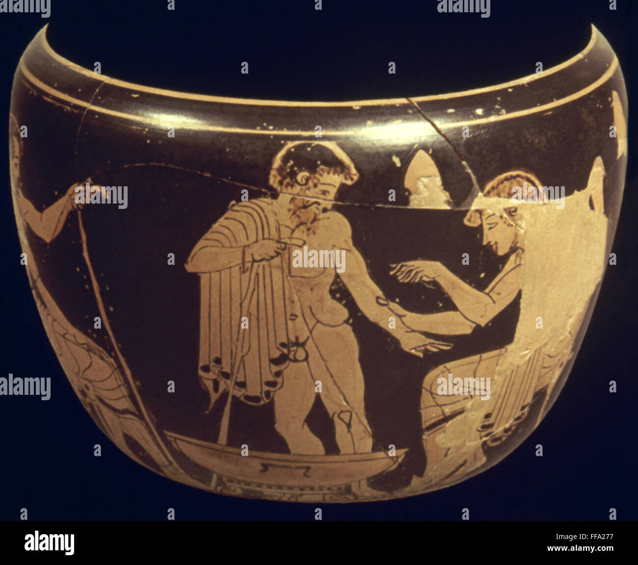 GREECE: BLOODLETTING. /nSurgeon practicing bloodletting. Red-figured ...