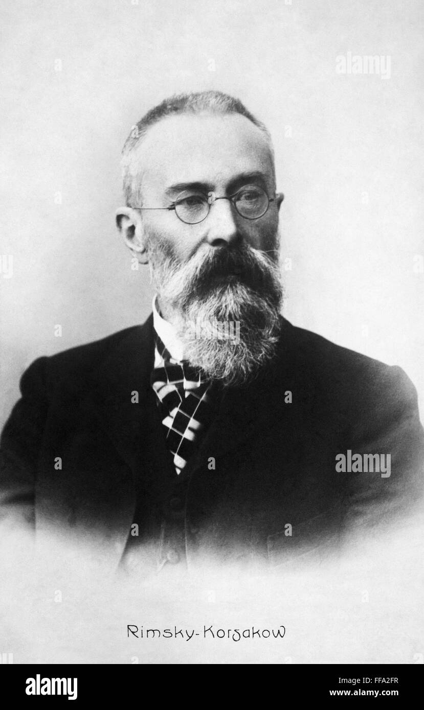 NIKOLAI A. RIMSKIKORSAKOV /n(18441908). Russian composer Stock Photo