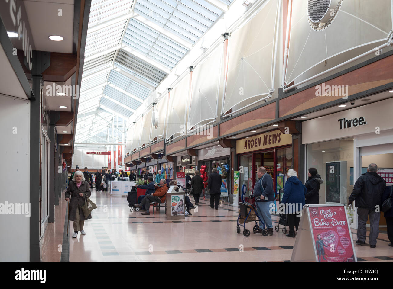 Idlewells Shopping Centre,Sutton-In-Ashfield,Nottinghamshire,UK. Stock Photo