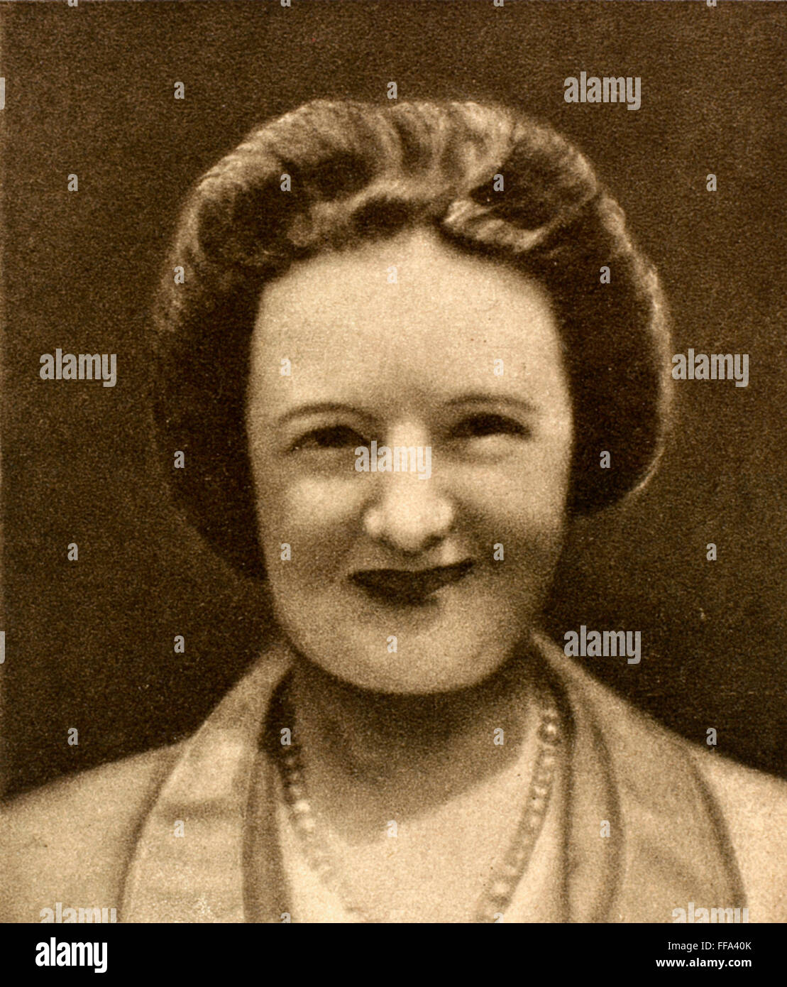 JACQUELINE APOLLINAIRE. /nWife of Guillaume Apollinaire, French poet