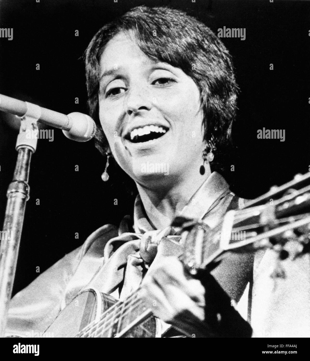 JOAN BAEZ (1941 ). /nAmerican folksinger and songwriter. Photographed, 24 March 1972, during a