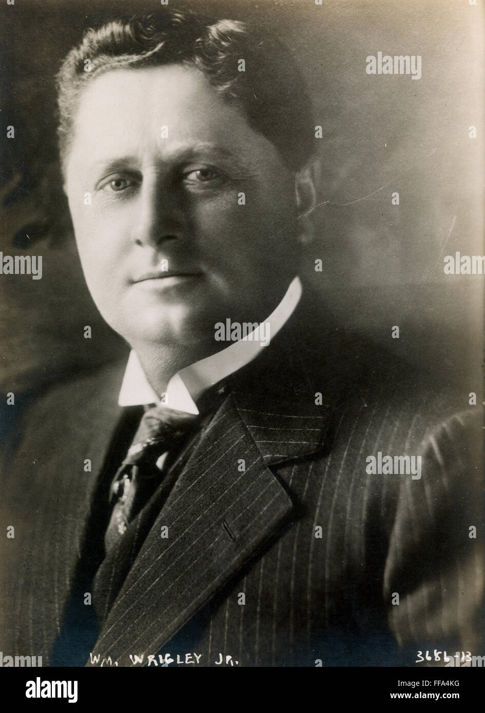 WILLIAM WRIGLEY, JR. /n(1861-1932). American businessman. Photographed