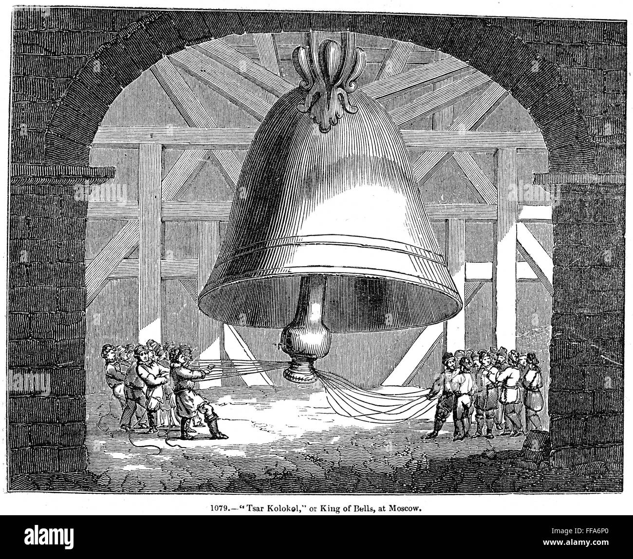 BELL RINGING, 19th CENTURY. /nRinging the 'Tsar Kolokol,' or 'King of ...