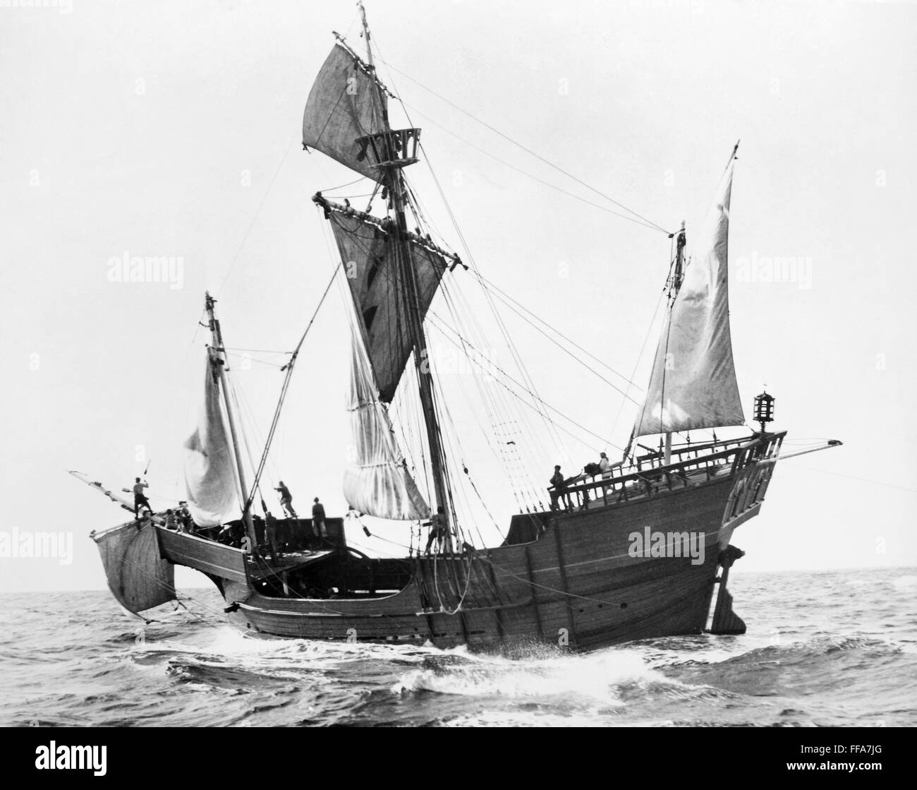 SANTA MARIA REPLICA. /nA Hollywood replica of Christohpher Columbus' caravel, 'Santa Maria
