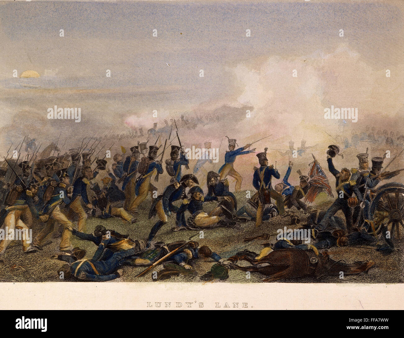 BATTLE OF LUNDY'S LANE, 1814. /nThe Battle of Lundy's Lane, Ontario