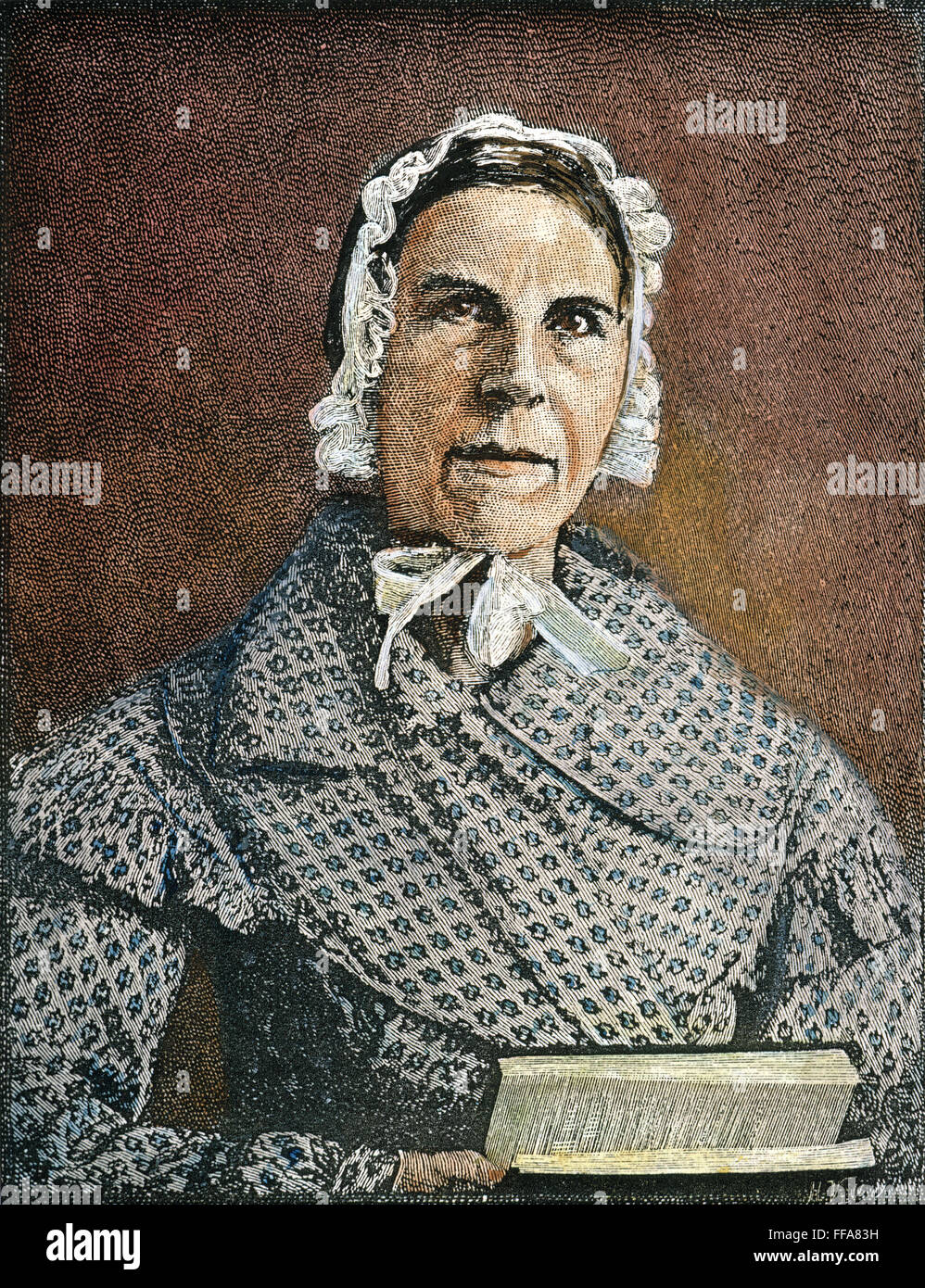 SARAH MOORE GRIMKE /n(1792-1873). American reformer and abolitionist. Engraving, 19th century. Stock Photo