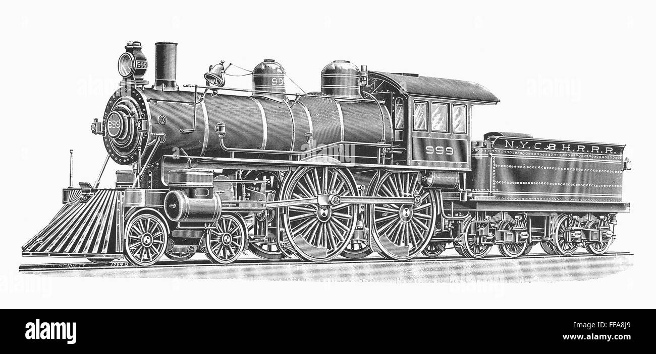 NEW YORK: LOCOMOTIVE, 1893. /nThe New York Central and Hudson River ...