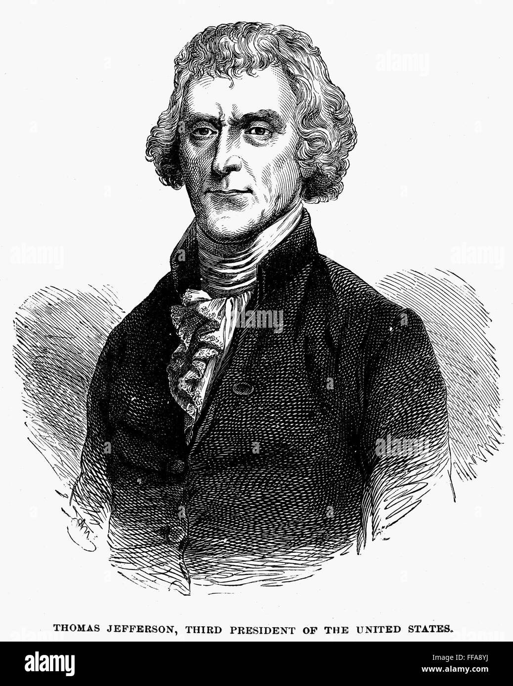 Third President THOMAS JEFFERSON (1743-1826). /nThird President of the United States ...