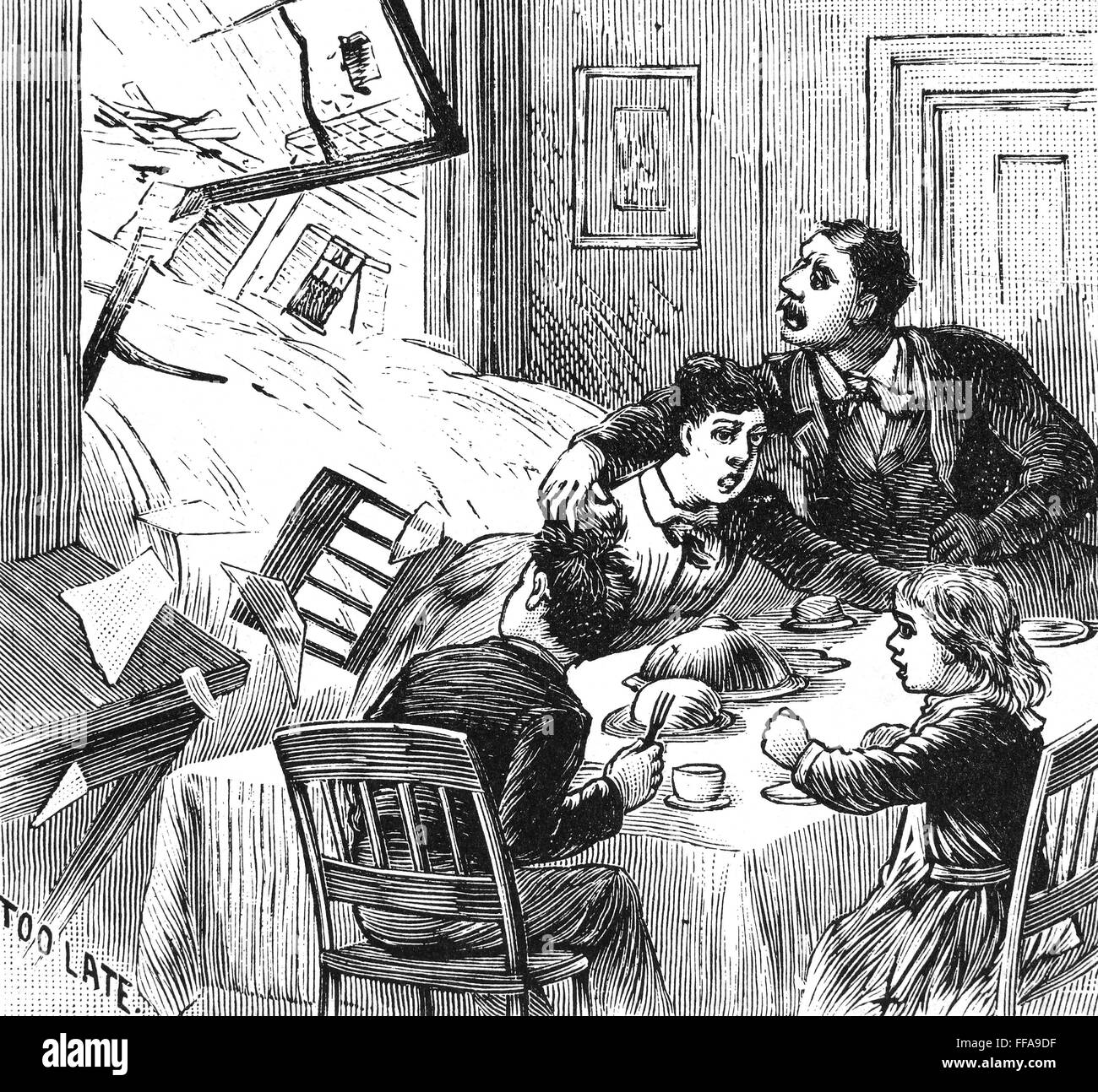 JOHNSTOWN FLOOD, 1889. /nJohnstown, Pennsylvania, 31 May 1889. Wood