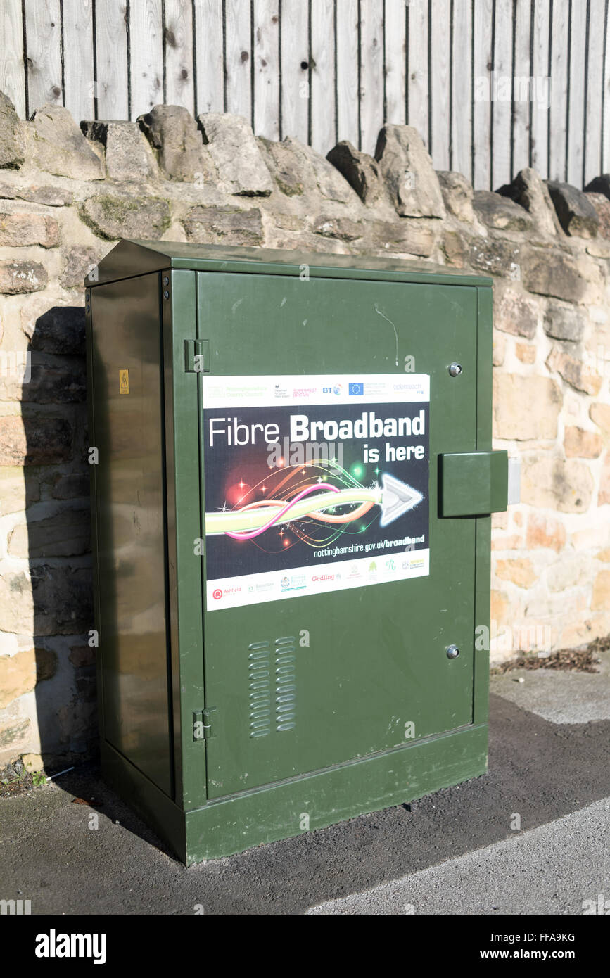 BT Fibre Broadband Junction Box. Stock Photo