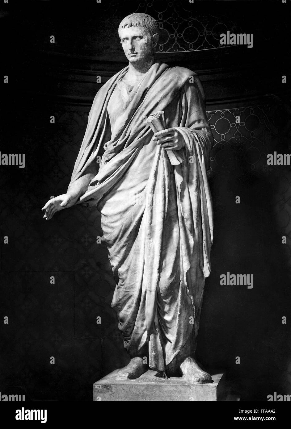 Roman First AUGUSTUS (63 B.C.-14 A.D.). /nFirst Roman emperor, 27 B.C.-14 A.D ...
