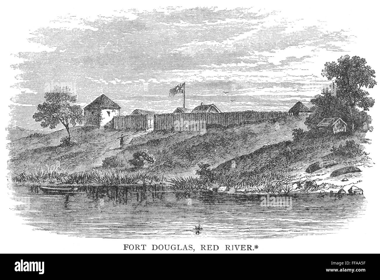 FORT DOUGLAS, CANADA. /nFort Douglas on the Red River, at the present