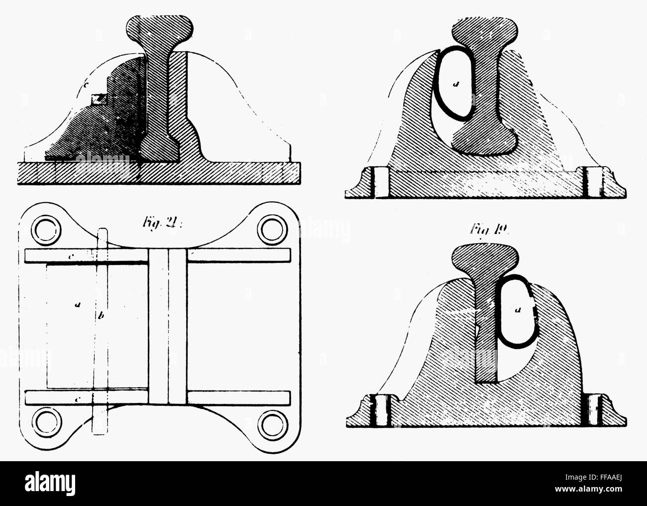 RAILROAD TRACK, 1830. /nThe Trail, invented by Robert Stephens in 1830