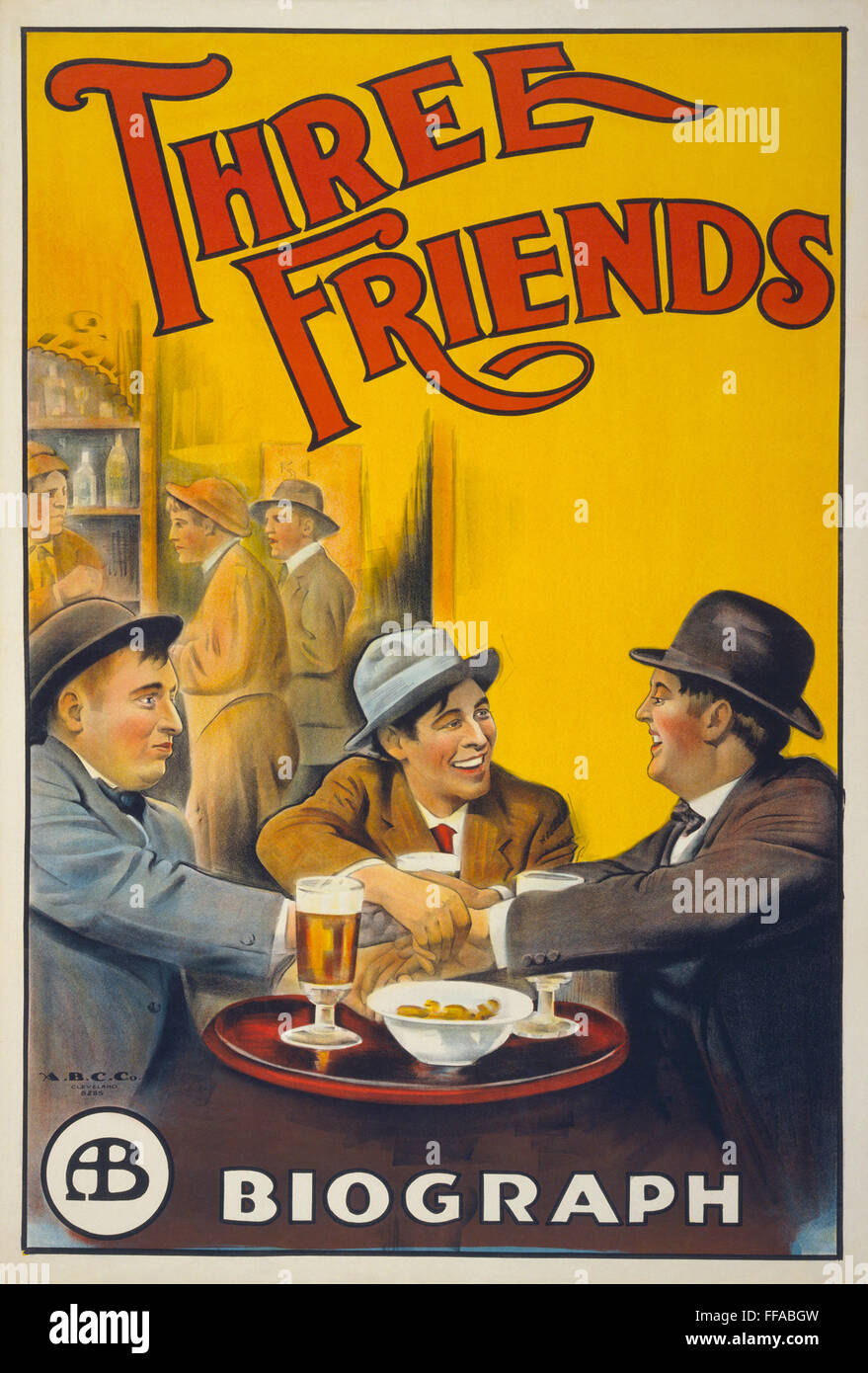 THREE FRIENDS 1913 Biograph Company film directed by D.W.Griffith Stock Photo