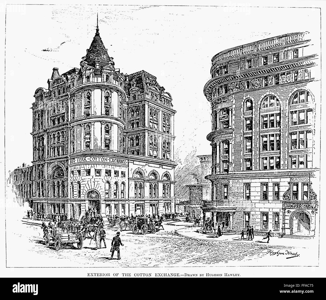 COTTON EXCHANGE, 1890. /nExterior of the New York Cotton Exchange in