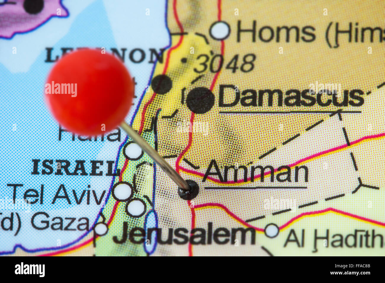 where is amman jordan located