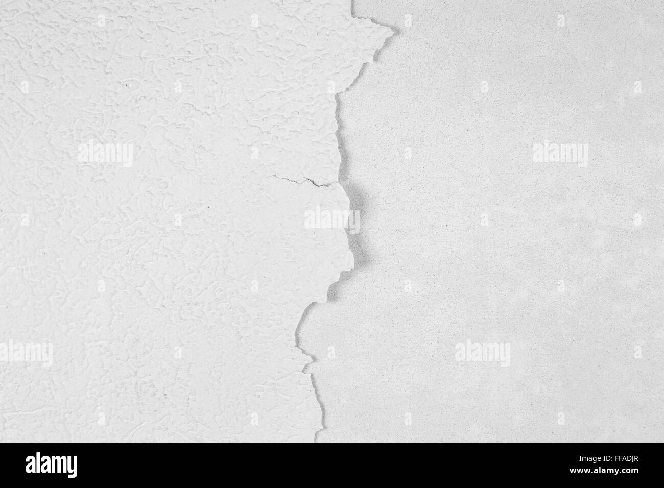 white roll-plaster wall texture Stock Photo