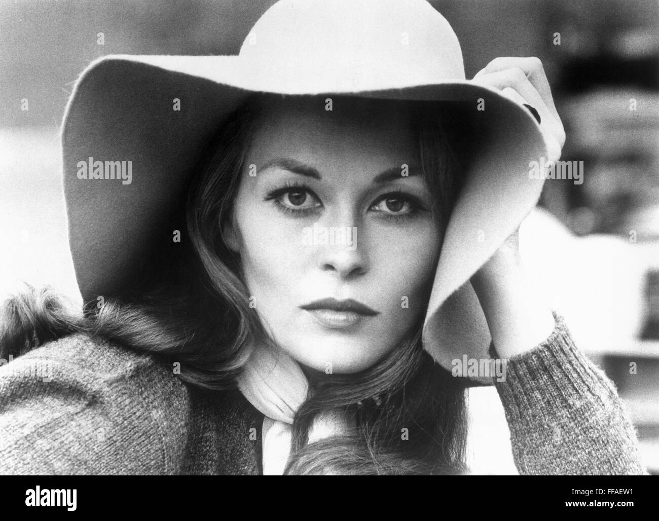 Actress 1960s Black and White Stock 