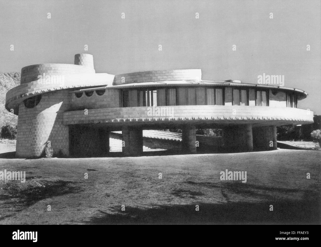 WRIGHT HOUSE, ARIZONA, 1952. /nThe David Lloyd Wright House in the ...