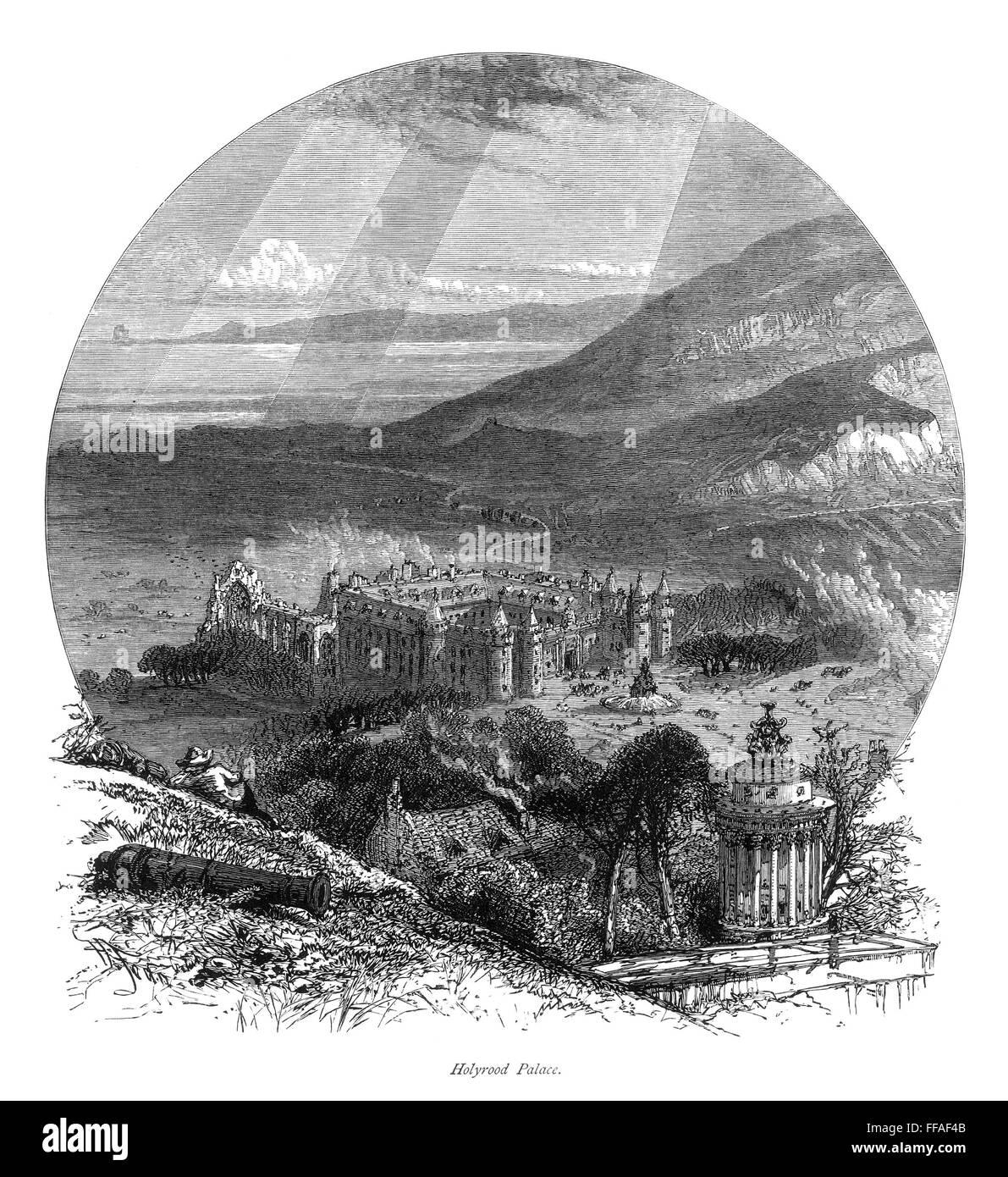HOLYROOD PALACE. /nThe home of Mary, Queen of Scots (15421587