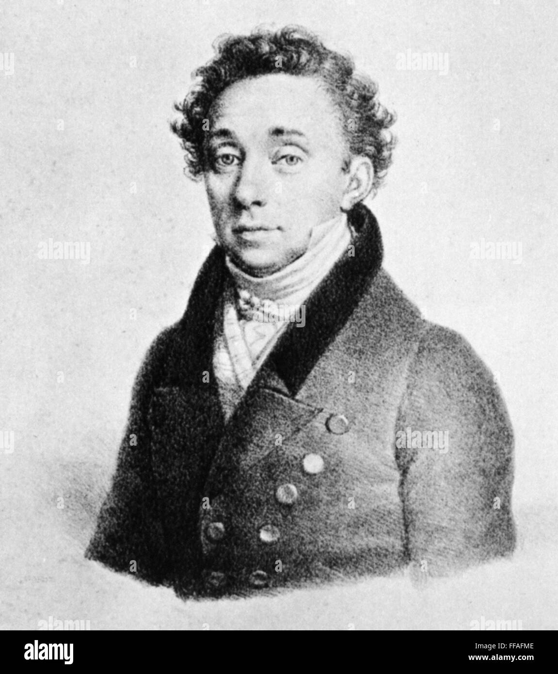 FRITZ DEMMER. /nAustrian tenor. Sang Florestan at premiere of "Fidelio" at Vienna, 1805. Stock Photo