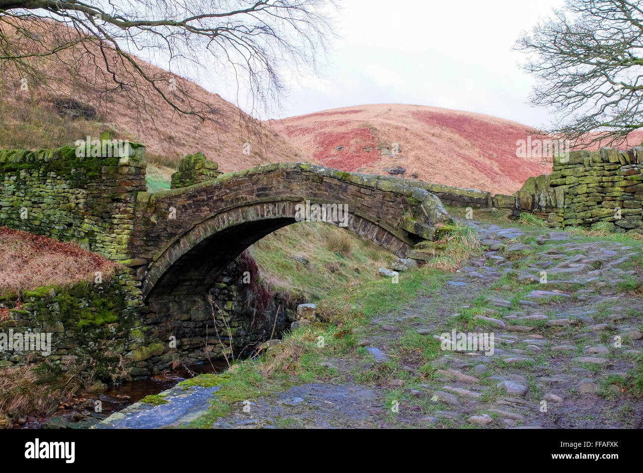 Pack Horse Bridge, on the Pennine Way at Marsden Stock Photo Alamy